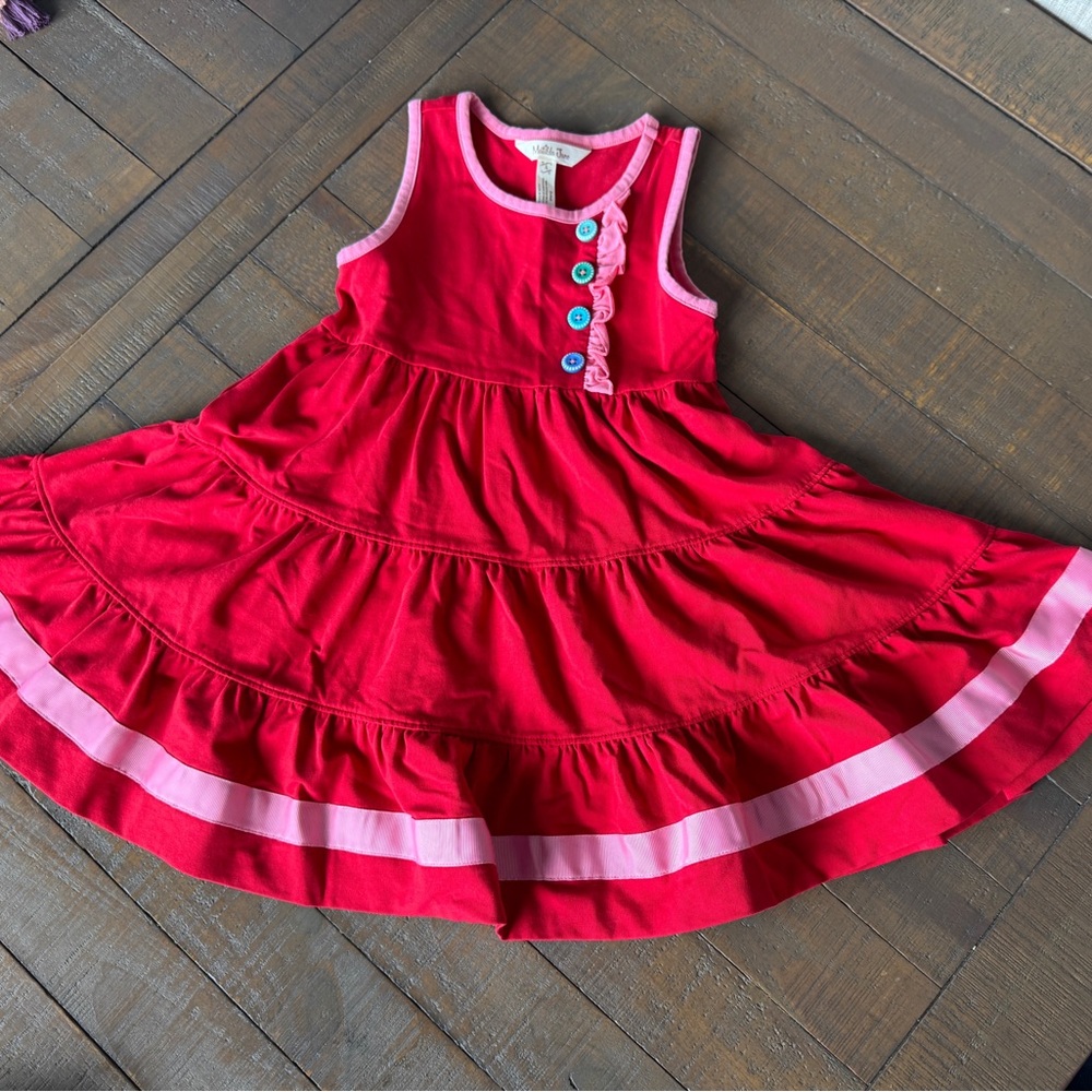 Matilda Jane Red and Pink Kids Dress